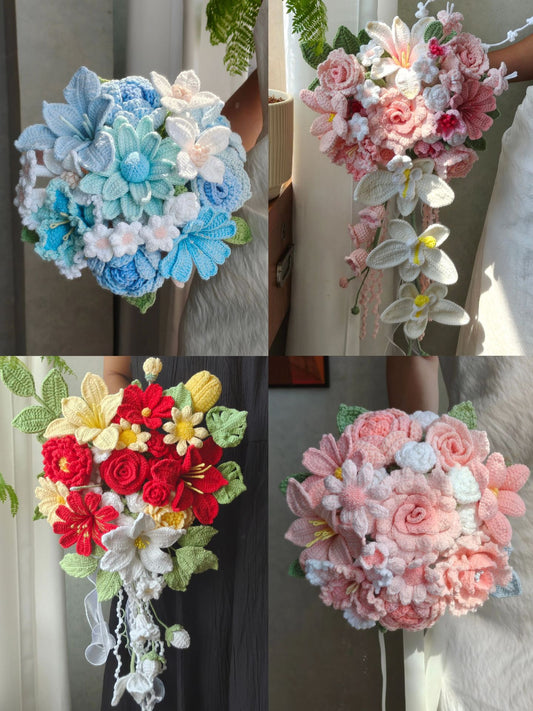 Surprise Crochet Bloom Box | Handmade Mystery Bouquet