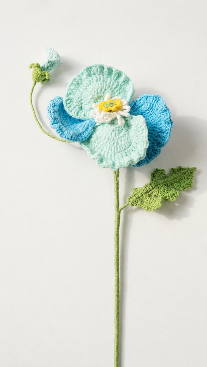 Snow Poppy Flower Branch