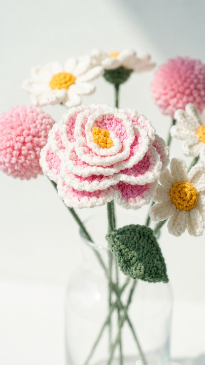 Finished Peony Flower Branch